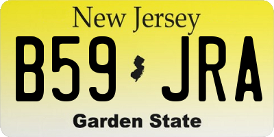 NJ license plate B59JRA