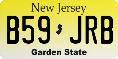 NJ license plate B59JRB