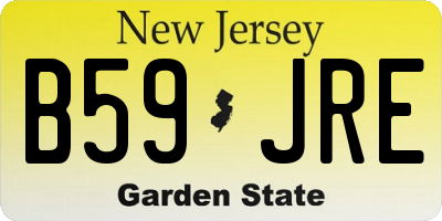 NJ license plate B59JRE