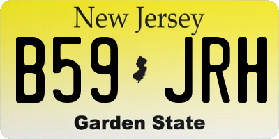 NJ license plate B59JRH