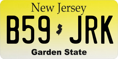 NJ license plate B59JRK