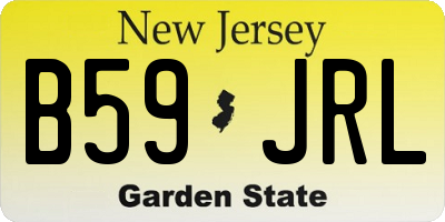NJ license plate B59JRL