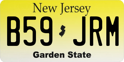 NJ license plate B59JRM