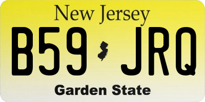 NJ license plate B59JRQ