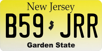 NJ license plate B59JRR