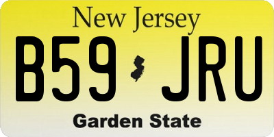NJ license plate B59JRU
