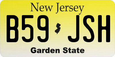 NJ license plate B59JSH