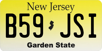NJ license plate B59JSI