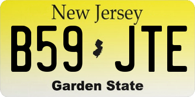 NJ license plate B59JTE