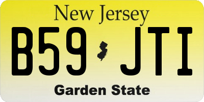 NJ license plate B59JTI