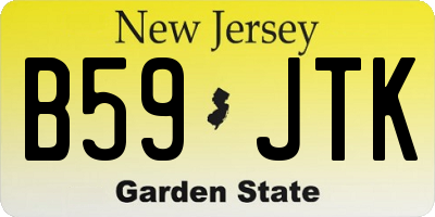 NJ license plate B59JTK