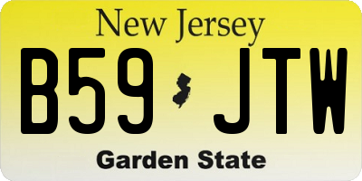 NJ license plate B59JTW