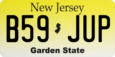 NJ license plate B59JUP