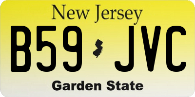 NJ license plate B59JVC