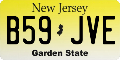NJ license plate B59JVE
