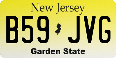 NJ license plate B59JVG