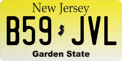 NJ license plate B59JVL