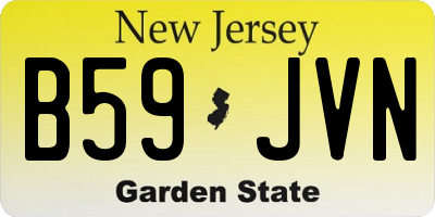 NJ license plate B59JVN