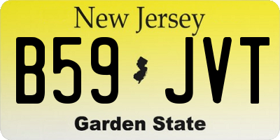 NJ license plate B59JVT
