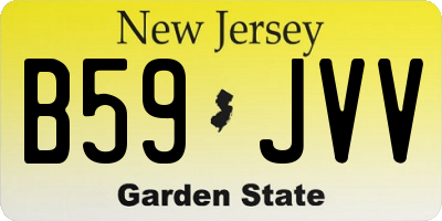 NJ license plate B59JVV