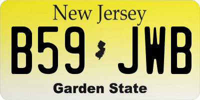 NJ license plate B59JWB