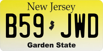 NJ license plate B59JWD