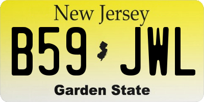 NJ license plate B59JWL