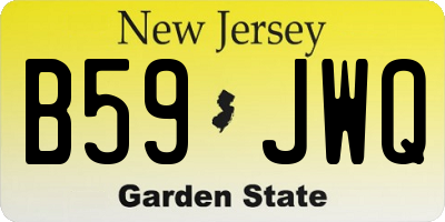 NJ license plate B59JWQ