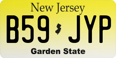 NJ license plate B59JYP