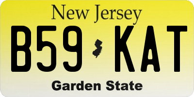 NJ license plate B59KAT
