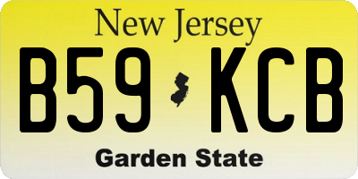 NJ license plate B59KCB
