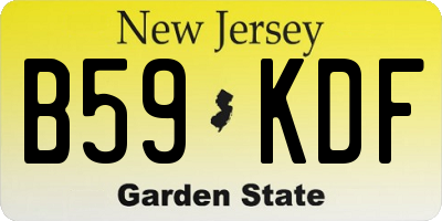 NJ license plate B59KDF
