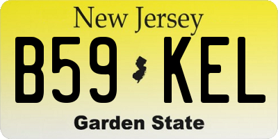 NJ license plate B59KEL