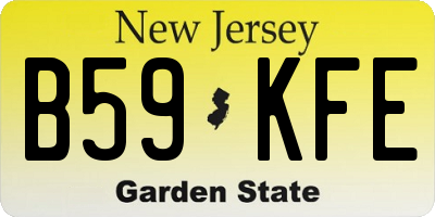 NJ license plate B59KFE