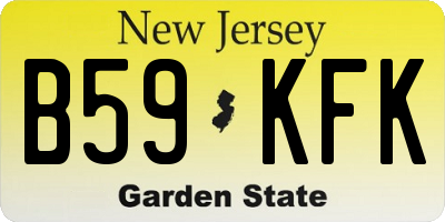 NJ license plate B59KFK