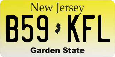NJ license plate B59KFL