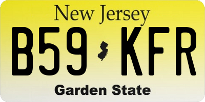 NJ license plate B59KFR