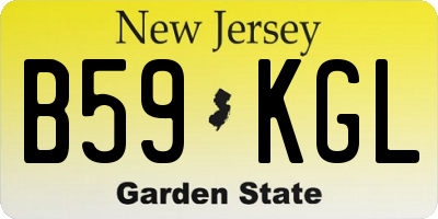 NJ license plate B59KGL