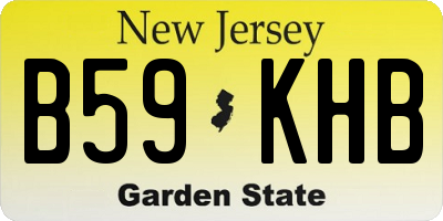 NJ license plate B59KHB