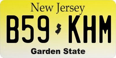 NJ license plate B59KHM