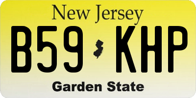 NJ license plate B59KHP