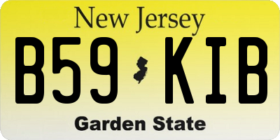 NJ license plate B59KIB