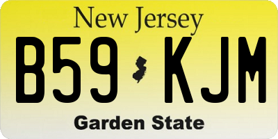 NJ license plate B59KJM