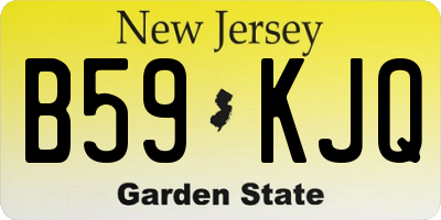 NJ license plate B59KJQ