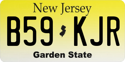 NJ license plate B59KJR