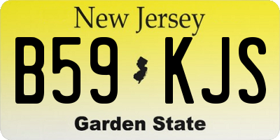 NJ license plate B59KJS