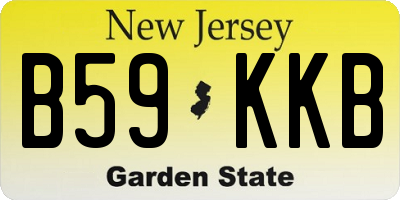NJ license plate B59KKB