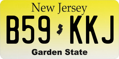 NJ license plate B59KKJ