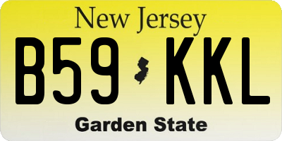 NJ license plate B59KKL