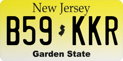 NJ license plate B59KKR